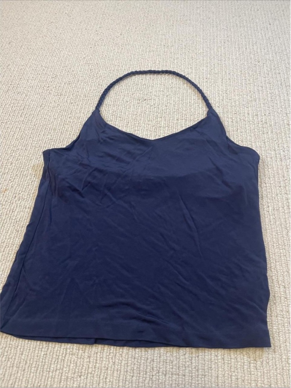 Women’s Navy Blue Halter Tank Top